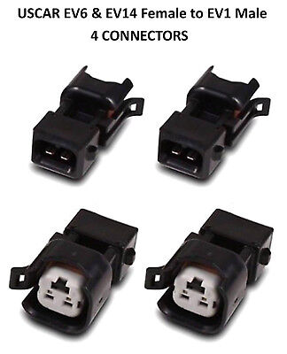 EV6 to EV1 Fuel Injector Plug adaptor - converts EV6 to EV1 Bosch Injectors EV6 to EV1 Fuel Injector Plug adaptor - converts EV6 to EV1 Bosch Injectors