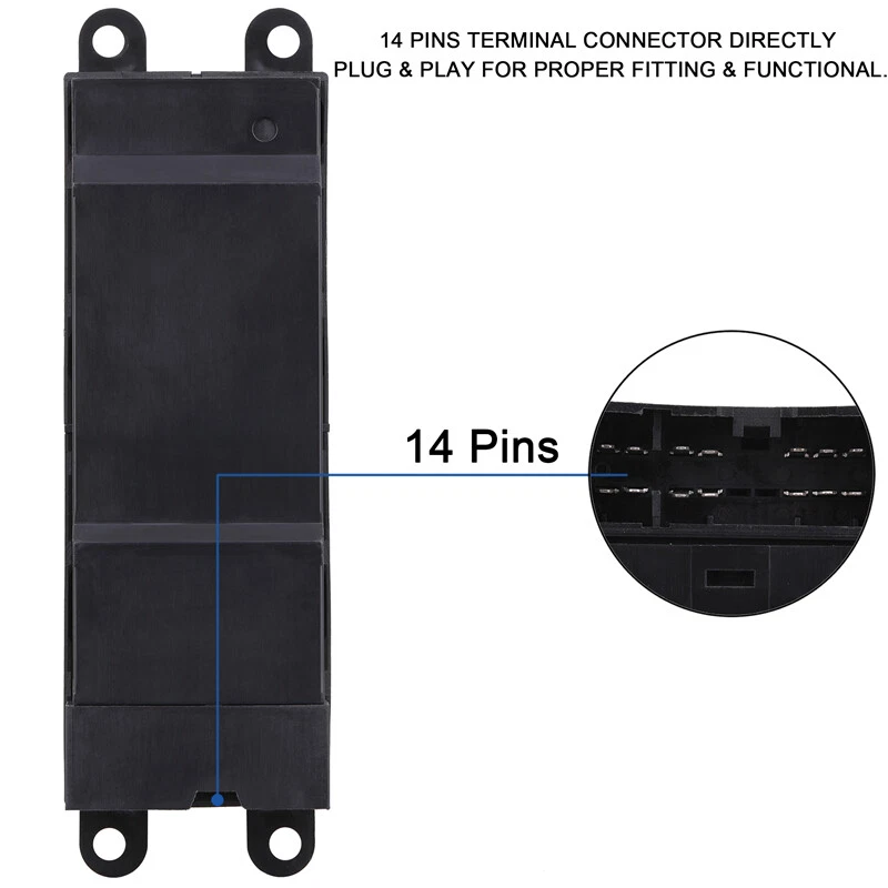 Master Window Switch Control for 98-04 Nissan Frontier Altima Sentra 25401-9E000 Foto 3 de 4