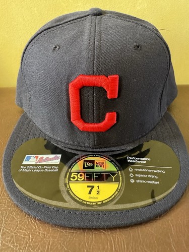 Cleveland Indians Guardians New Era 59Fifty Fitted Cap Hat Size 7 1/2 New Tags