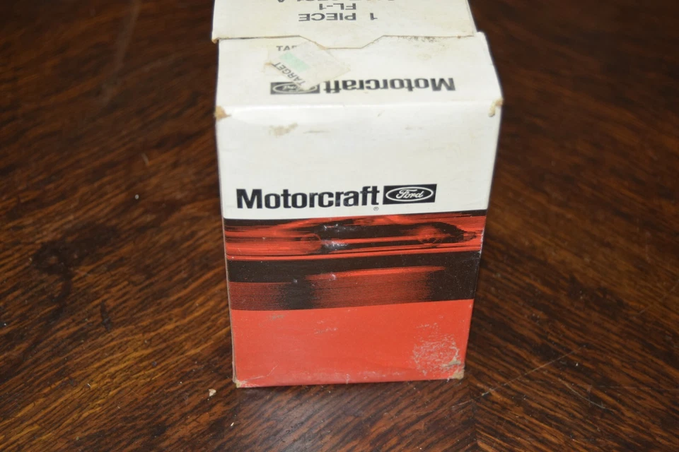 复古! NOS! 福特 Motorcraft FL-1 滤油器 C1AZ-6731-A / 1966 密封盒 — 第 4/4 张图片