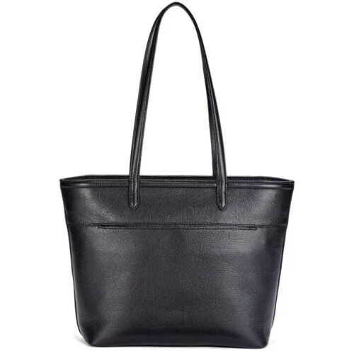 Brighton Pretty Tough BELINDA Beaded Studded Black Leather Tote Bag $495 MSRP - Picture 2 of 3
