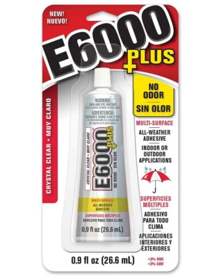 E6000PLUS - New Industrial Strength Jewellery, Lapidary & Craft Adhesive -26.6ml