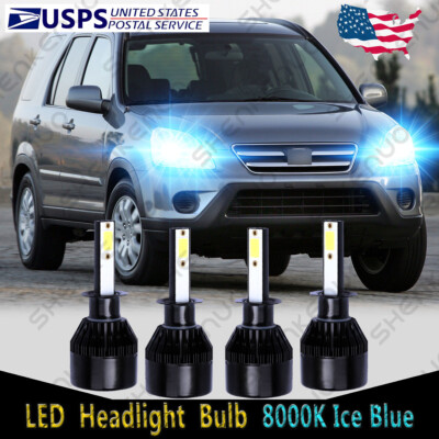 For Honda CR-V 2005 2006 CRV 4x LED Headlight High Low Beam Combo 8000K Bulb C9L
