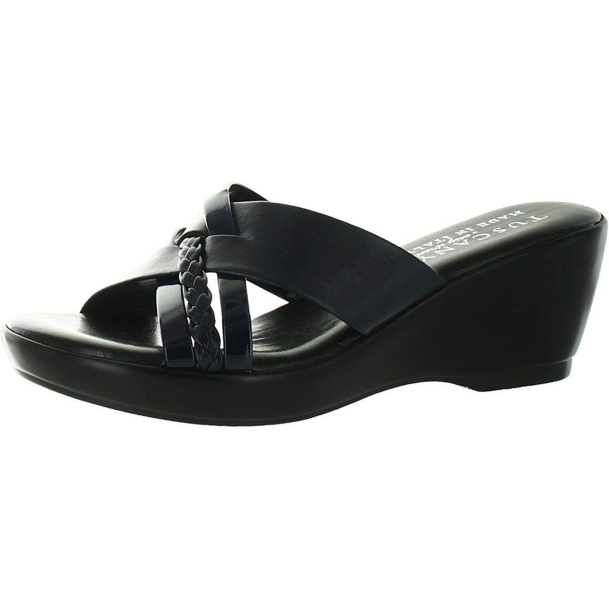 Темно-синие женские шлепанцы Tuscany By Easy Street ширина 7 CDW BHFO 4768 4290₽