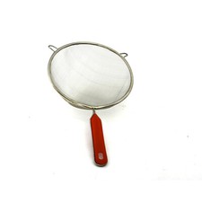 Kitchen Strainer/Colander/Flour Sifter 7" Stainless Steel with Plastic Handle 