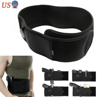 Ceinture Tactique étui Pistolet – IWB – Néoprène Noir – Droitier Ou Gaucher