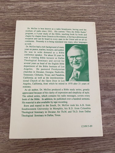 "Deuteronomy" J.Vernon McGee, Rare Vtg Paperback Collectible - Picture 3 of 7
