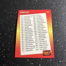 Checklist 177-264 1992 Donruss Triple Play Baseball #264 MLB