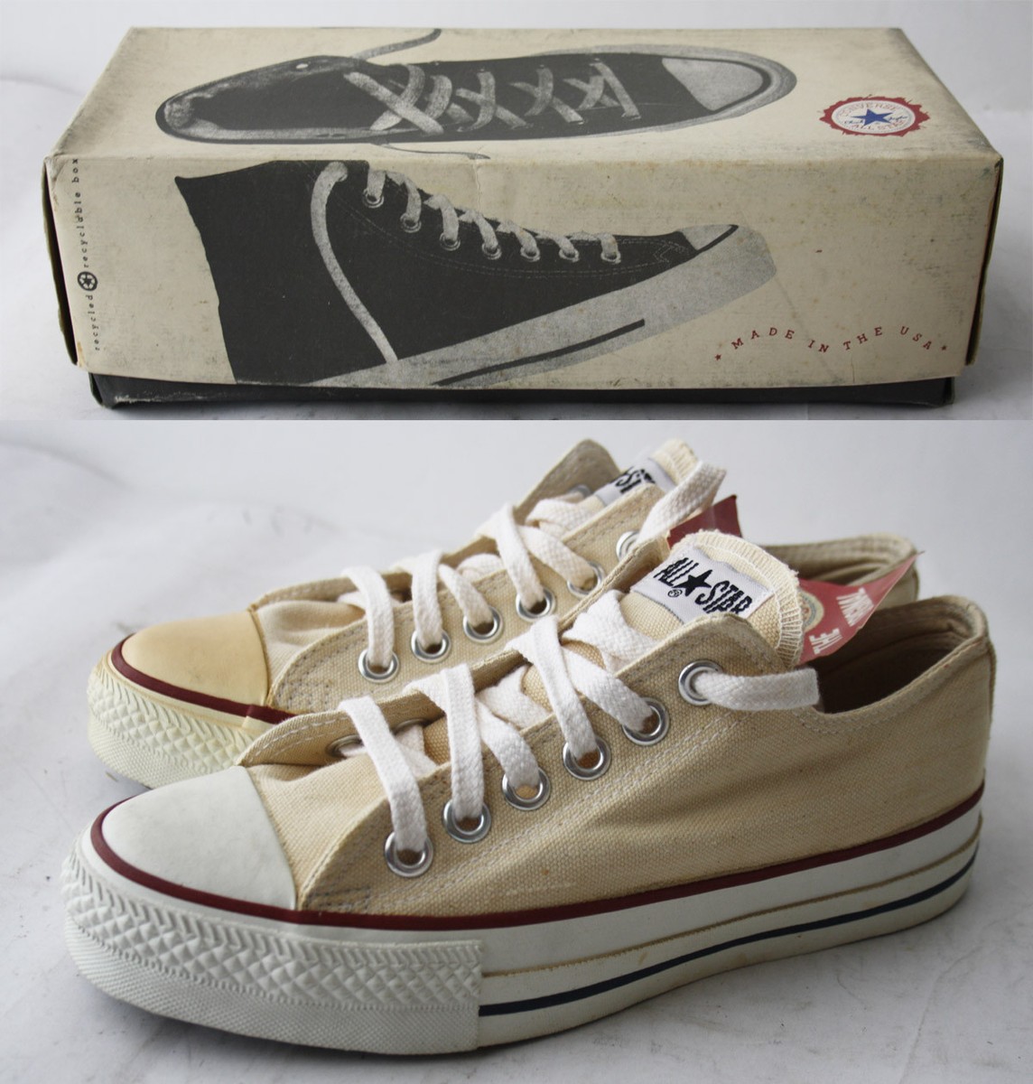 VINTAGE 80'S CONVERSE CHUCK TAYLOR ALL STAR CANVAS USA IN VINTAGE 80'S CONVERSE CHUCK TAYLOR ALL STAR CANVAS USA IN