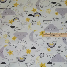 Love you to the Moon and Back Little Star Dreams Baby Fabric  1/2 Yard   #10086