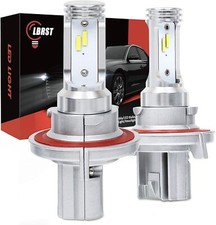 9007 Hb5 Led Headlight High Low Beam Bulbs Kit 6000k White Super Bright
