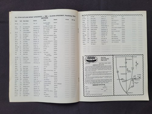 1985 Eldora All Star Sprint Program, Kenny Jacobs #4J Wins/Jeff Gordon #16x DNQ - Picture 8 of 12
