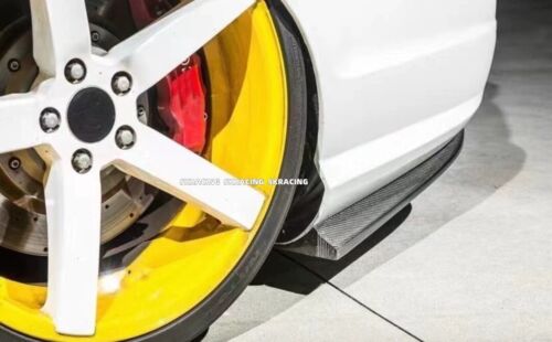 Rear Bumper Carbon Fiber Spoiler Splitters For 2008-2011 BENZ W204 C350 C300 C63 - Imagen 21 de 21