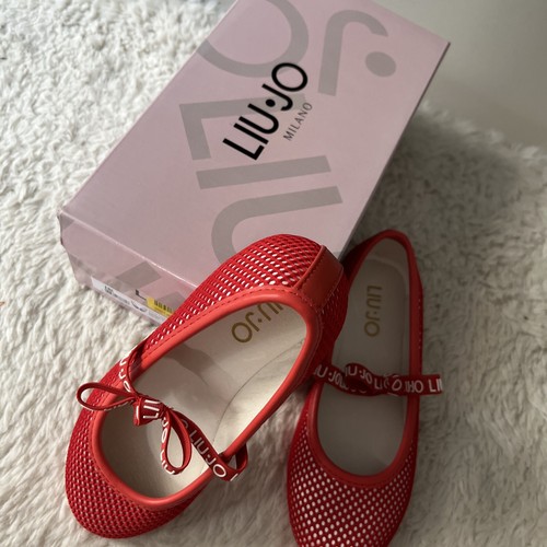 Neu Liu Jo Ballerina Mädchen 30 Rot Netz - Bild 4 von 5