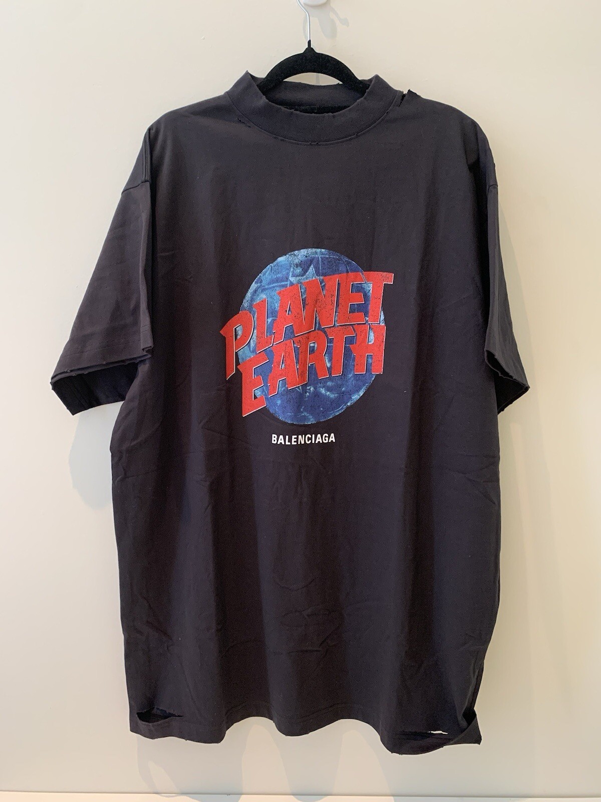 Balenciaga Planet Earth Oversized T Shirt