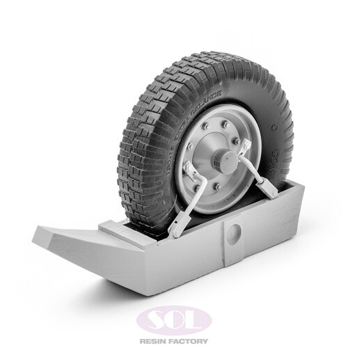 SOL RESIN FACTORY MM634, WWII German Snowshoes for Sd.kfz.251 , 1:16 - Picture 3 of 6