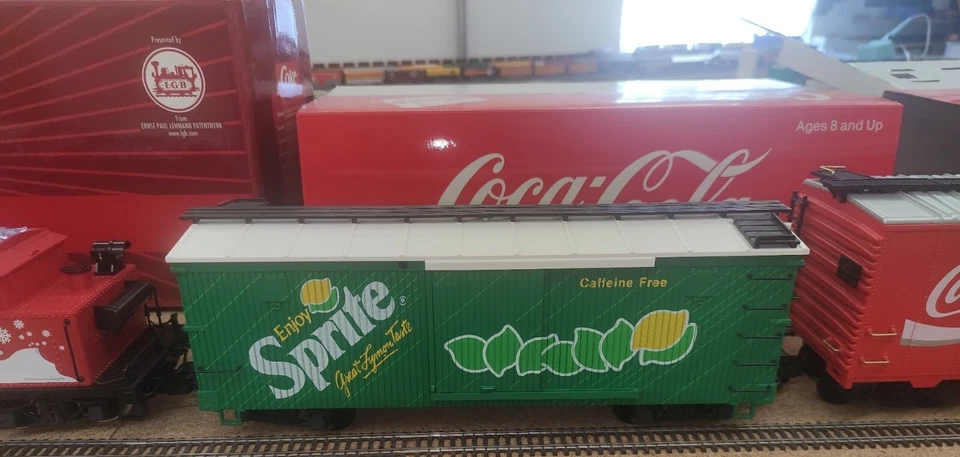 LGB Coca Cola Zugset mit 25194 2-6-0 Mogul mit Sound, MTS und 5 Wagen -Rarität- - Bild 4 von 4