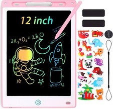 Tablette écriture Dessin apprentissage Enfants LCD Coloré 12 Pouces Garçons Fill