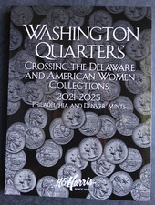 He Harris Crossing Delaware & Women Quarters Coin Folder 2021-2025 Book