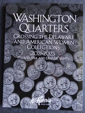 He Harris Crossing Delaware & Women Quarters Coin Folder 2021-2025 Album Book