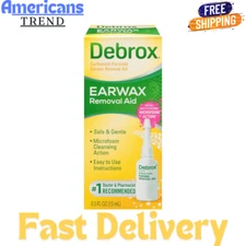Debrox Ear Wax Removal Drops, Gentle Microfoam Ear Wax Remover, 0.5 Fl Oz  Pack