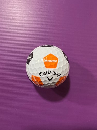 Pelota de golf con logotipo - (1) rara #480 Midwest Truvis! ¡PENT NARANJA/NEGRO! ¡NUEVO! - Imagen 4 de 5