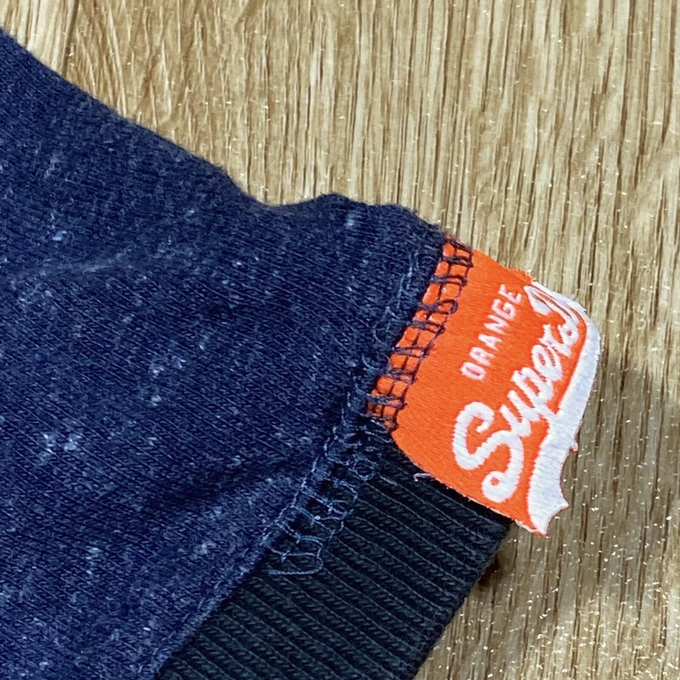 Superdry Camiseta Ol Cali Ringer Talla Mediana Para Hombre Ajustada En Azul Cuello Redondo Foto 4 de 4