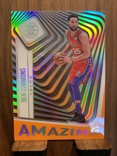 BEN SIMMONS 2020-21 PANINI ILLUSIONS AMAZING #8 ORANGE 