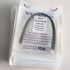 Orthodontie Dentaire Niti Fils Arche Activés Thermiquement Ronds 012-020 U/L