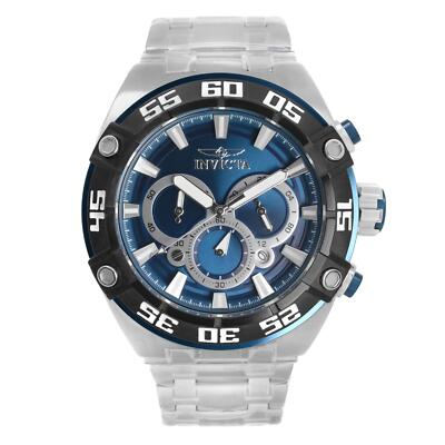 Invicta Coalition Forces 50mm Steel Chronograph Blue Dial Men Quartz Watch 30652