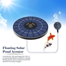 Solar Pond Aerator Oxygen Pump With Air Hose Bubble Stone Floating Water Pond