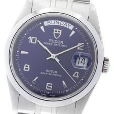 TUDOR PRINCE DATE-DATE 76200 35mm SS Blue Dial Automatic #C127 7