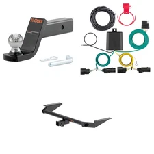 CURT Class 3 Tow Package Trailer Hitch, Wiring, Ball Mount - 13462, 56492, 45154