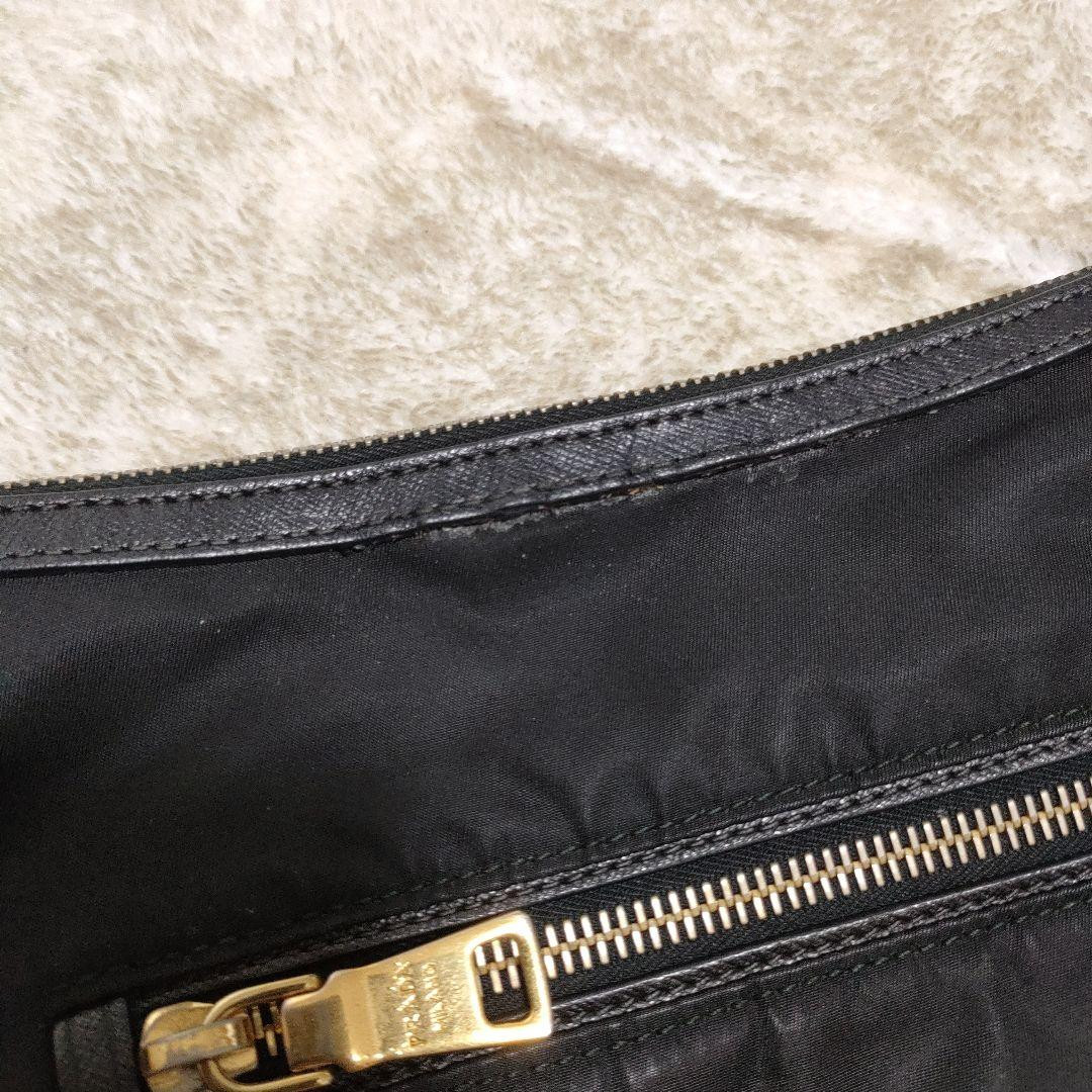 PRADA Nylon Shoulder Bag BT0706 Black Crossbody with Logo Authentic From Japan thumbnail 13