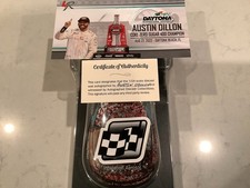 AUSTIN DILLON AUTOGRAPHED 2022 CHEVY BREZTRI.COM DAYTONA WIN DIECAST W/COA CARD