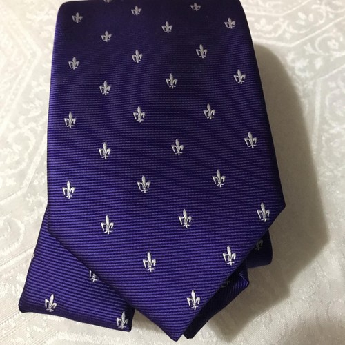 Firenze Men's 100% Silk Tie Made in Italy Purple