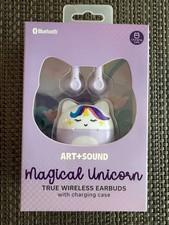 Purple Unicorn True Wireless Earbuds with Charging Case New Bluetooth Magical