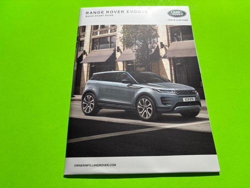 2020 Land Rover RANGE ROVER EVOQUE Factory Owners Manual Handbook Set & Case OEM - Picture 4 of 5