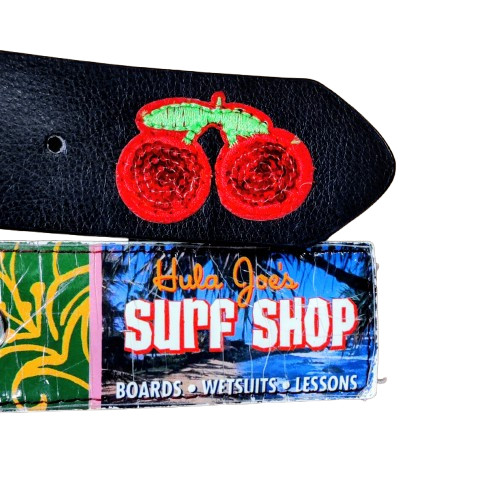 Vintage-Style Patch Belts Bundle – Black Embroide… - image 9