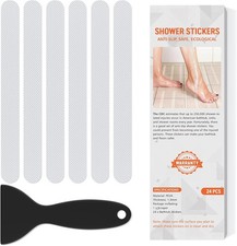 Non Slip Bathtub Stickers, 24 PCS Shower Stickers for Safety Bathroom Tubs, Bath