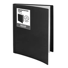 Dunwell Presentation Binder 12-Pocket, Displays 24 Pages, 8.5x11 Portfolio Bi...