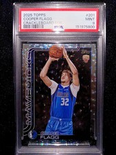 🔥2025-26 Topps - Cooper Flagg #201 Crackleboard Foil RC ROTY PSA9