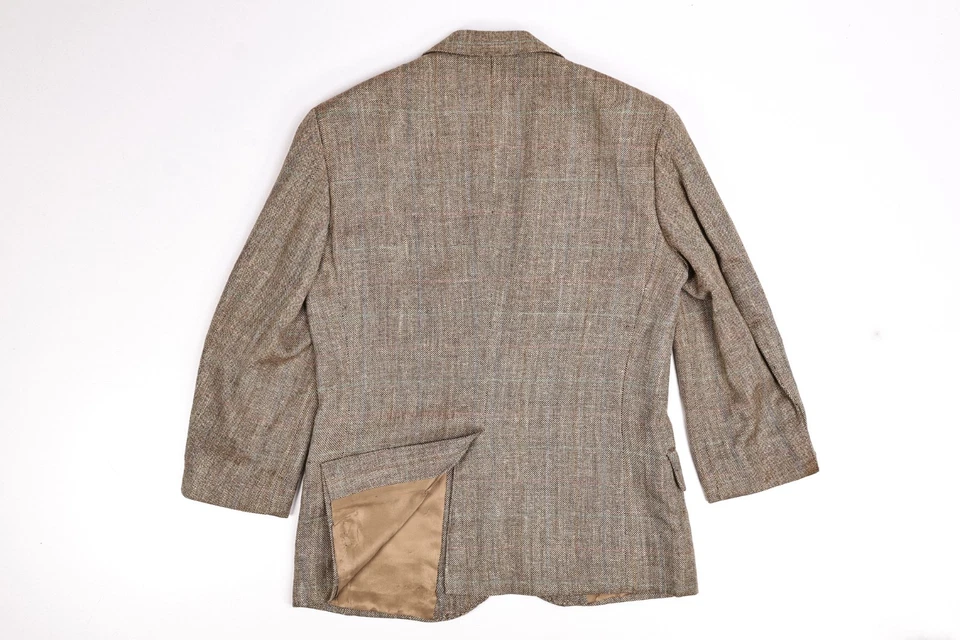 Chaqueta Blazer De Colección Brooks Brothers Mezcla de Lana Tejida a Cuadros 36 R Foto 3 de 4