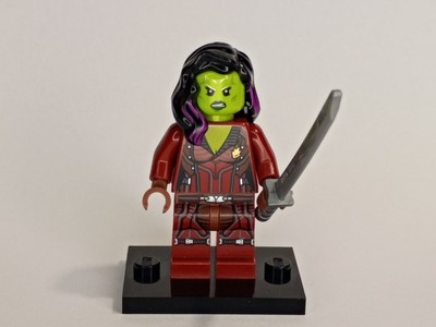 Lego Marvel Super Heroes Minifigure SH0124 Gamora Dark Red Suit