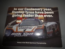 Dunlop Tyres  - Centenary fold-out  brochure 1988 - Sierra Cosworth Porsche 911