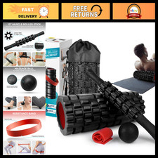 5-in-1 High Density Foam Roller Set for Deep Tissue Muscle Massage  Recovery
