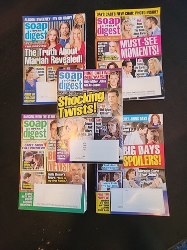 Soap Opera Digest 5-Pack Aug 25, 2014 To Sept 22, 2014 - Picture 1 of 6