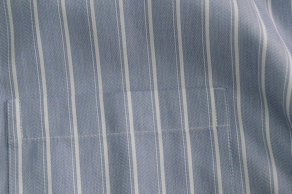 Jos A Bank Signature Mens Blue Striped Dress Shirt Sz 16.5-34 French Cuff NWT - Image 4 of 4