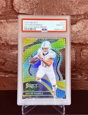 2023 Select Jaylen Waddle Gold Prizm Die-Cut /10 PSA 10 Dolphins SSP