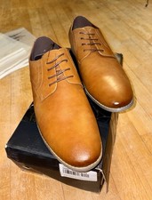 Jousen Milan Men's Dress Classic Oxfords Formal Business Modern Size 14 Brown